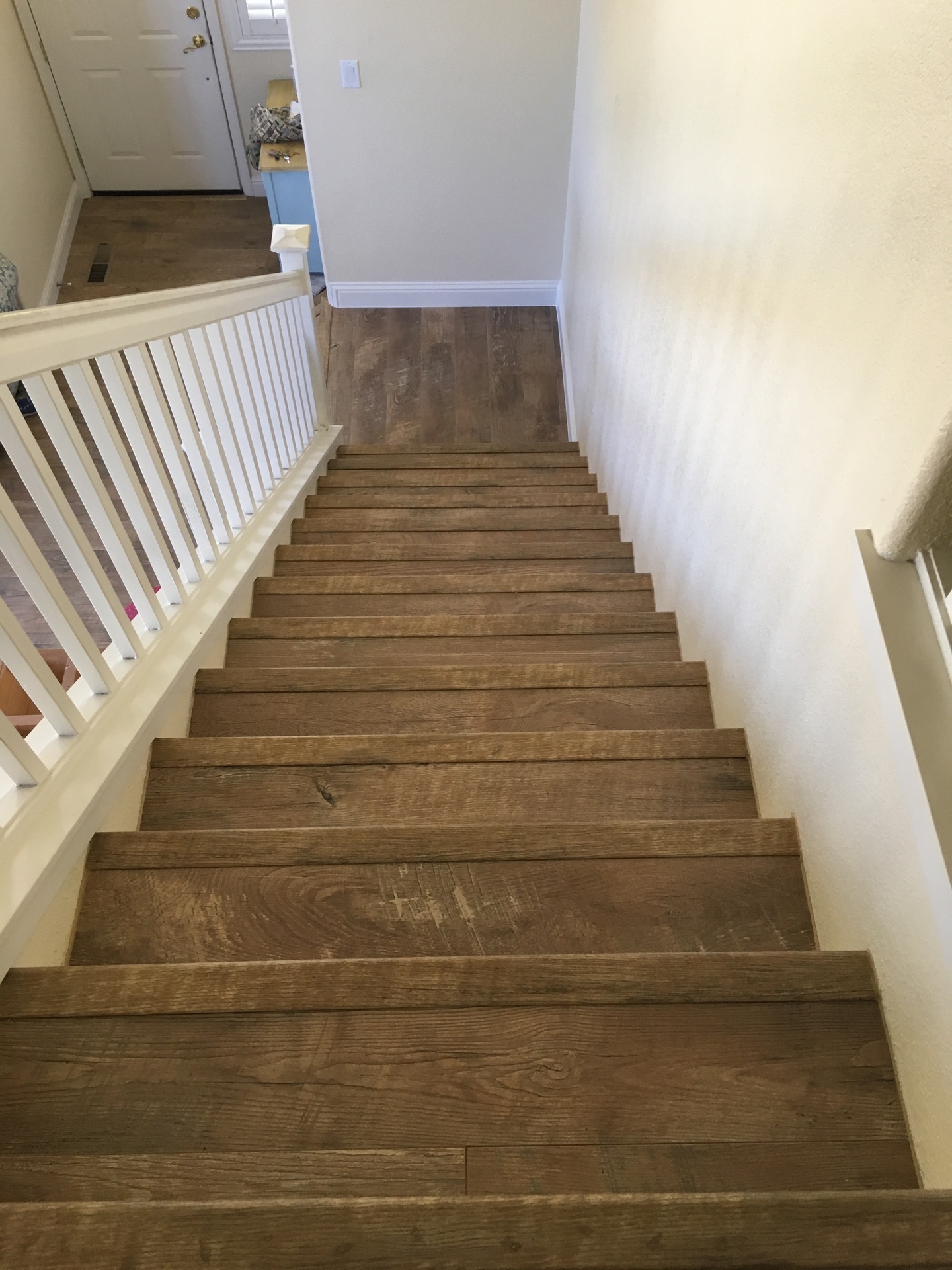 Hardwood stairs
