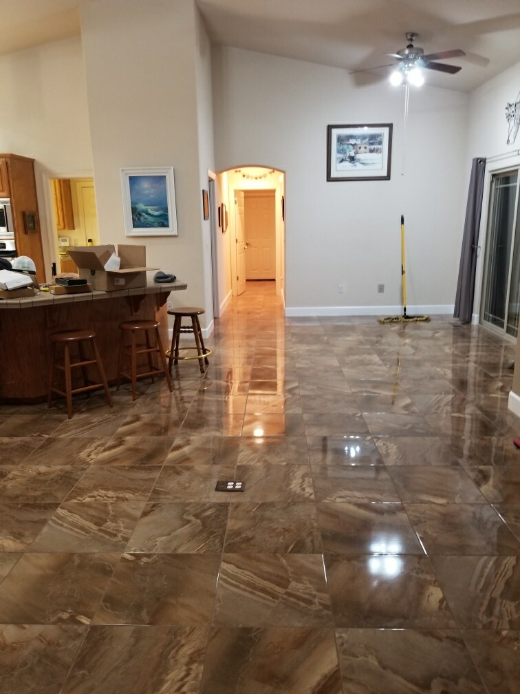 Tile installation